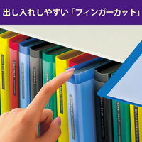 コクヨ　クリヤーブック（ウェーブカット・固定式）　A3タテ20ポケット　青　ブルー　ラ-T563B　1箱（4冊入）