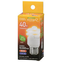 OHM（オーム電機）エコ電球（電球形蛍光ランプ）　D形　40Ｗ形　電球色　 EFD10EL/8ーSPB