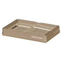 【折りたたみコンテナ】 天馬 Profix 折りたたみバスケットM_ベージュ 811000814 1セット（5個：1個×5）