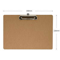 得力東京 MDFクリップボードA4ヨコ コーティングなし MDF-A4E 1箱（10枚入）