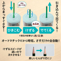 プラス スーパー全自動鉛筆削り SASITEMI（サシテミ） ブルー 青 電動 FS-760