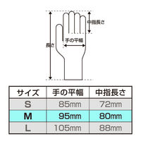 帝人フロンティア　ビニール手袋　パウダーフリー　Mサイズ　PVC-PF45-M　1箱（100枚入）（使い捨てグローブ）（わけあり品）