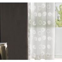 スミノエ デザインライフ セミオーダー カーテン ノーチェ 1700×950mm ダークブラウン １セット(2枚入)（直送品）