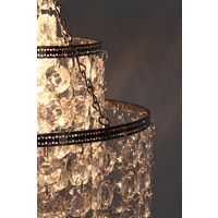 不二貿易 シャンデリア 1灯 BS284-453 幅270×奥行270×高さ400mm クリア 94454 1個（直送品）