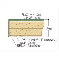 【車上渡し】山金工業 スーパー ワークテーブル 耐荷重3t 半面棚板 塩ビ天板 幅1200×奥行750×高740mm グリーン×IV 1台（直送品）