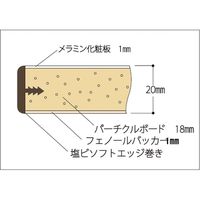 【車上渡し】山金工業 800 ワークテーブル 耐荷重800kg メラミン天板 幅1800×奥行900×高740mm 木目×グリーン 1台（直送品）