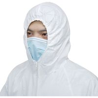 小野商事 不織布つなぎ防護服 3Lサイズ AG6900-3L 1セット(5着)