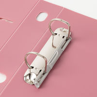セキセイ ロックリングファイル A5S 2穴 ピンク 適正収納枚数280枚 F-332-21 1セット(3冊)