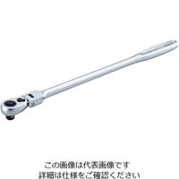 エスコ 3/8”DRx327mm ラチェットハンドル(首振) EA618JA-24 1本（直送品）