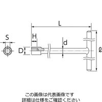 エスコ 14x250mm T型BOXレンチ EA618GG-14 1セット(3丁)（直送品）