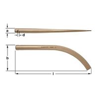 エスコ 21x310mm バナナウェジ(ノンスパーキング) EA642KN-87 1本（直送品）