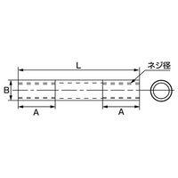 エスコ M4x 50mm パイプナット(ステンレス製) EA949HK-0 1セット(15個)（直送品）
