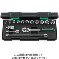 エスコ 3/8”DR ソケットレンチセット EA617CC-7A 1組(1セット)（直送品）