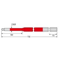 エスコ 4.0x150mm [BallーHexagon]ドライバービット EA611BP-204 1セット(10本)（直送品）