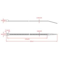 エスコ 203x 4.8mm 結束バンド(100本) EA475-200D 1セット(1000本:100本×10袋)（直送品）