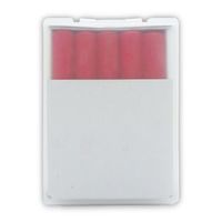 エスコ [赤] 工事用チョーク(10本) EA581E-62 1セット(400本:10本×40箱)（直送品）