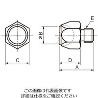 エスコ M6 x 7mm [ボールエンド]ボルト EA948DM-1 1セット(4個)（直送品）