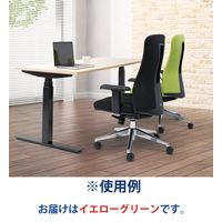 藤沢工業 TOKIO CFシリーズ オフィスチェア 肘付き イエローグリーン CF-7C 1脚（取寄品）