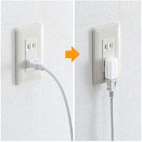 サンワサプライ スペースアダプタ たて型 2個入り TAP-B54 1個