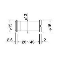 エスコ ドアビュア EA951L-1A 1セット(10個)（直送品）