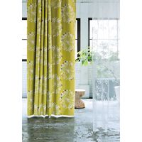 スミノエ デザインライフ セミオーダー カーテン クッカ 1500×1950mm イエロー １セット(2枚入)（直送品）