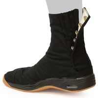 【和装小物・祭り用品】荘快堂 エアクッション地下足袋 7枚コハゼ 黒 27cm 2442338010 1足（直送品）