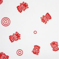 【和装小物・祭り用品】東京いろは 顔料捺染手ぬぐい反物 金魚と水紋 綿100％ 長さ9ｍ 2603232032 1反（直送品）