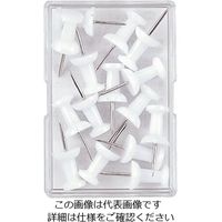 エスコ [白] カラーピン(15本) EA762FC-8 1セット(450本:15本×30セット)（直送品）
