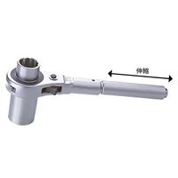 エスコ 24x30mm/250ー305mm 本管用ラチェットレンチ(伸縮) EA546Z-42 1丁（直送品）