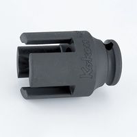 エスコ 3/8”DR インパクト蝶ねじソケット EA164C-61 1セット(3個)（直送品）