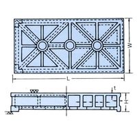 エスコ 300x 400x 90mm 精密検査用定盤(JIS 0級) EA719XD-28 1個（直送品）