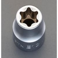 エスコ 3/8”DR/E6ーE18 [TORX] ソケットセット(E型) EA618JV-200 1セット（直送品）