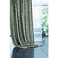 スミノエ デザインライフ セミオーダー カーテン シラカバ 1200×1100mm グレー １セット(2枚入)（直送品）