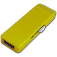 磁気研究所 USB2.0メモリースライド式 8GB イエロー HDUF127S8G2YL 1個（直送品）