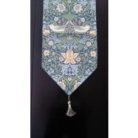 川島織物セルコン モリスデザインスタジオ テーブルランナー 1800×350mm ブルーグリーン HN1710 1枚（直送品）