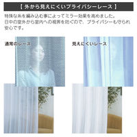 マッチングジャパン カーテン市場 セミオーダー レースカーテン 防炎 幅2350×寸法1680mm berui-re-235x168 1枚（直送品）