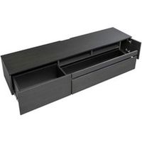 アイリスオーヤマ ボックステレビ台 アッパータイプ ガラス扉付 170サイズ BTS-GD170UF-B 1台（直送品）