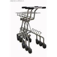 大和産業 ショッピングカートST7(5台入) 122-Y00122 1セット(5台入)（直送品）