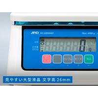 エー・アンド・デイ 防塵・防水はかり≪ひょう量:15kg 最小表示:0.002kg≫ SH-15KAWP 1台