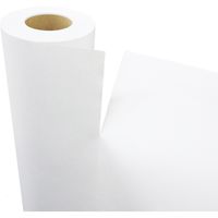 今村紙工 ボーガスペーパー　厚口カラー　ホワイト　320mm×50ｍ　8本 BP-W50 1ケース（直送品）