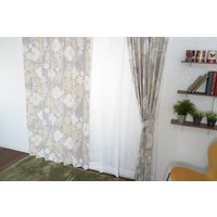 スミノエ デザインライフ セミオーダー カーテン イハナ 2200×2250mm グレー １セット(2枚入)（直送品）