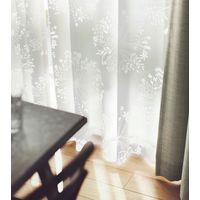 スミノエ デザインライフ セミオーダー レースカーテン クッカボイル 2800×1140mm ホワイト １セット(2枚入)（直送品）