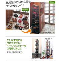 コモライフ 省スペースシューズラックII 65551 1個（直送品）