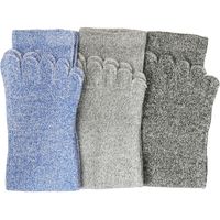 エースグローブ ワーキングソックスカラー 5本指 3足組 No.7400 1組(3足入)（直送品）