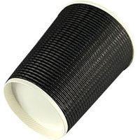 BMターゲット 80口径 断熱エコブラック紙カップ 8オンス 240ml 004533020 1箱(50個×20パック 計1000個入)（直送品）