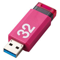 エレコム USBメモリ USB2.0 ノック式 32GB ピンク MF-APKU2032GPN 1個（直送品）