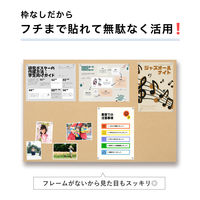 アスカ 枠無しマグピンコルクボード LL CB345 1枚