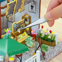 エスコ 0.6x125mm ピンセット(先曲) EA595GC-4L 1セット(30本)（直送品）