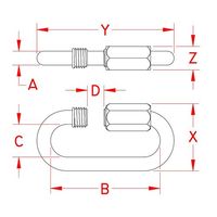 エスコ 63x 9.1mm クイックリング(ステンレス製) EA638FK-9 1セット(10個)（直送品）