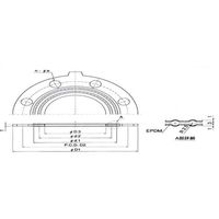 エスコ # 15 フランジパッキン EA471AD-15 1セット(20個:1個×20枚)（直送品）